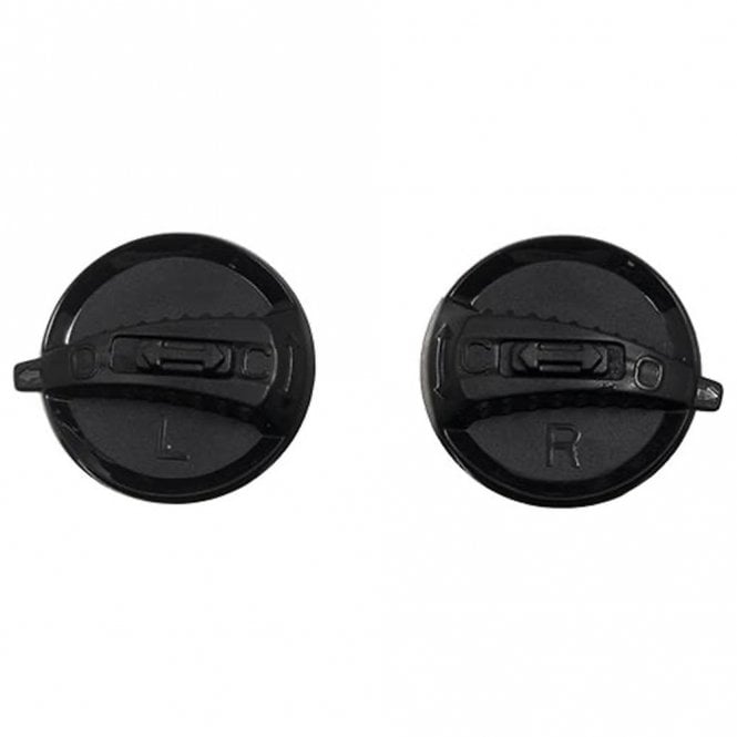 Spare Outer Knob Pair for LS2 FF386 FF370 Helmet (Black)