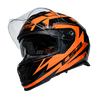 LS2 FF800 Storm II Atomik Black Orange Gloss Helmet (D Ring)