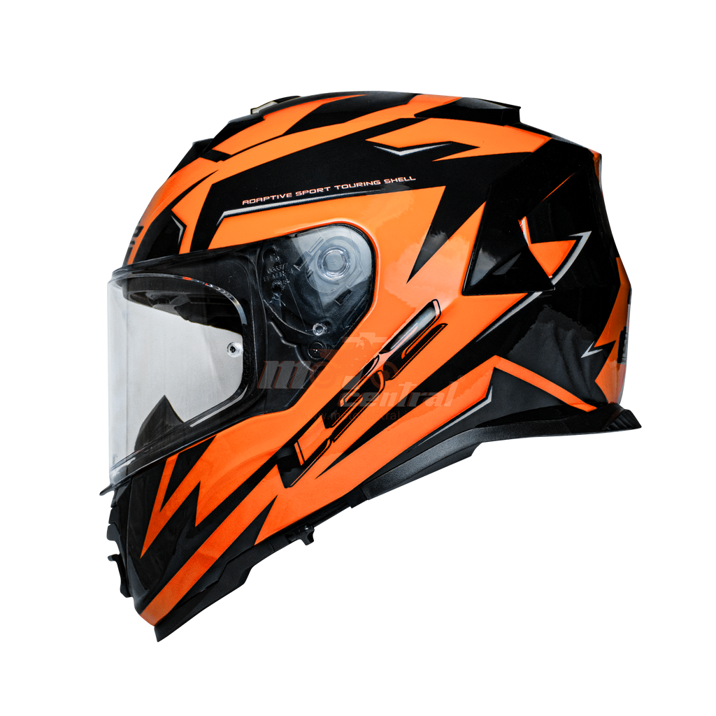 LS2 FF800 Storm II Atomik Black Orange Gloss Helmet (D Ring)– Moto Central