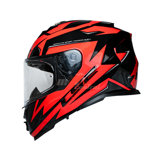 LS2 FF800 Storm II Atomik Black Red Gloss Helmet (D Ring)