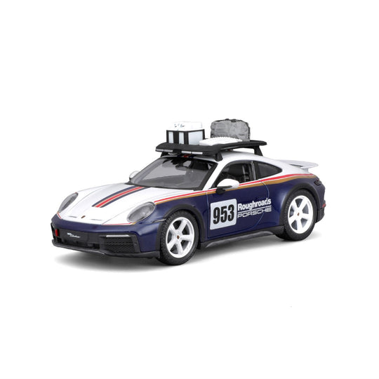 Bburago Porsche 911 Dakar (White Blue Red)