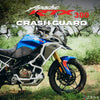ZANA Upper and Lower Crash Guard with Slider Combo for TVS Apache RTX 300 Beak Version (White) (ZI-8747+ZI-8746)