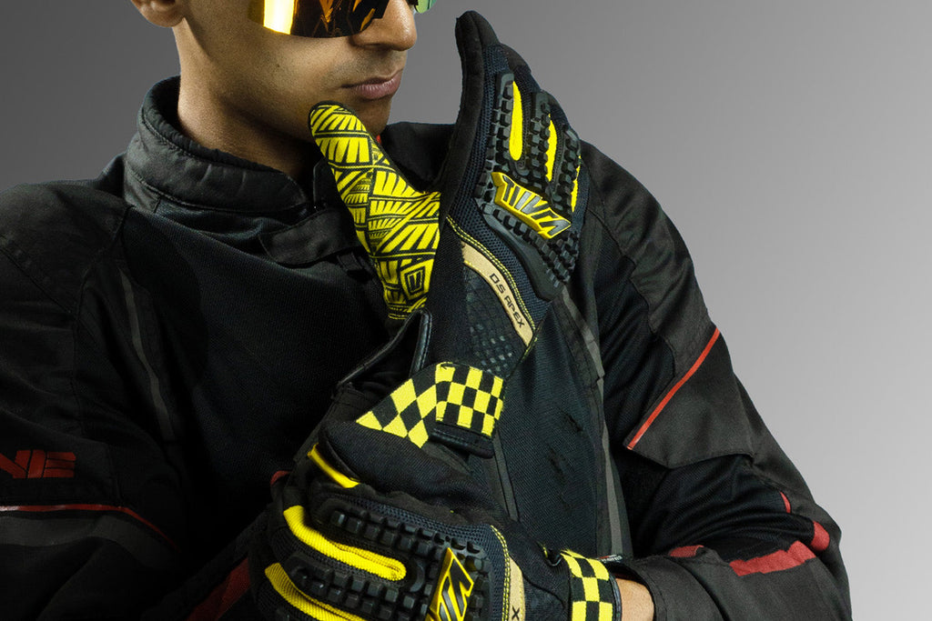 Tiivra Dual Sport Apex Gloves (Black Yellow)