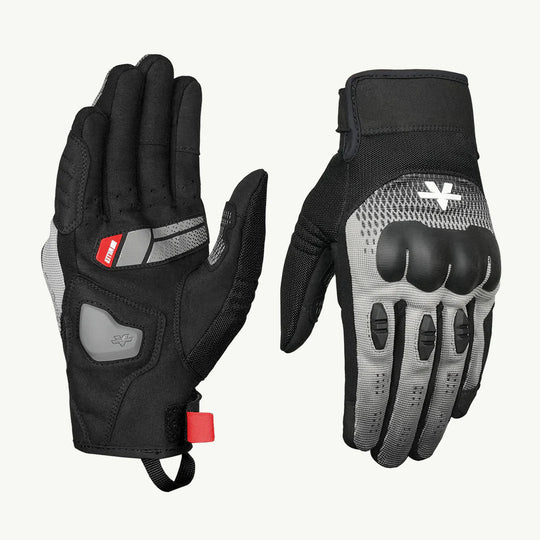 Viaterra Miller Urban Commute Motorcycle Riding Gloves (Grey)