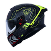 MT Thunder 3 SV Spoiler TX C2 Matt Black Grey Neon Yellow Helmet