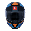 MT Thunder 3 SV Spoiler Nova B2 Matt Black Blue Orange Helmet