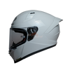 KYT Striker Plain Gloss White Helmet