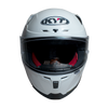 KYT Striker Plain Gloss White Helmet