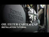 Trip Machine Oil Filter Carter Cap for Royal Enfield 350 series (Black)