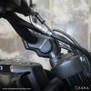 ZANA Offset Handle Bar Riser Texture Black Aluminium Billet for Royal Enfield Himalayan 450 (ZI-8427)