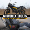 ZANA Mirror Extender Texture Black Aluminium for Royal Enfield Himalayan 450 (ZI-8338)