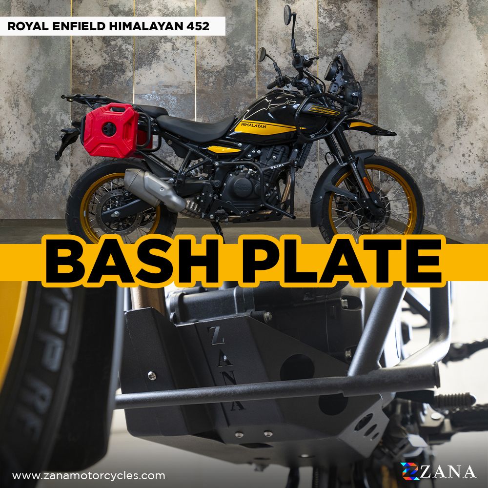 ZANA Bash Plate MS Black for Royal Enfield Himalayan 450 (ZI-8442)