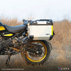 ZANA Side Pannier Set 36L Aluminium Silver for Royal Enfield Himalayan 450 with Saddle Stay Frame (ZI-8439-LS)