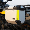 ZANA Side Pannier Set 36L Aluminium Silver for Royal Enfield Himalayan 450 with Saddle Stay Frame (ZI-8439-LS)