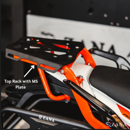 ZANA Top Rack Orange with MS Plate for KTM ADV 390 2025 (ZI-8568)