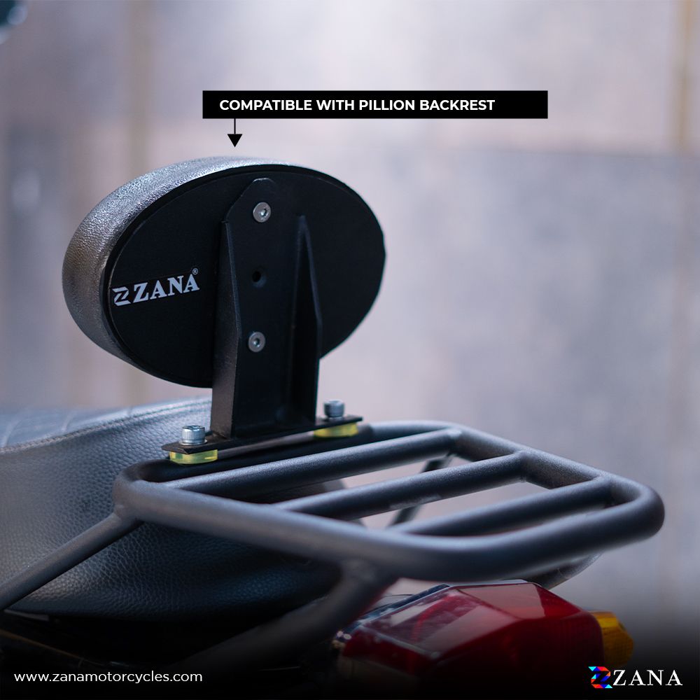 ZANA Top Rack MS without Plate compatible with Pillion Backrest for GT INTERCEPTOR 650 (ZI-8324)