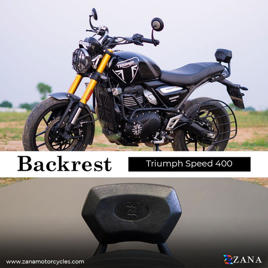 ZANA Back Rest Black For Triumph Speed 400 (ZI-8372)