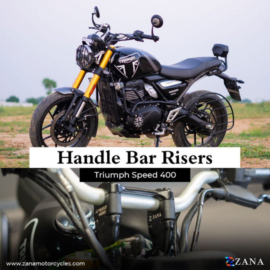 ZANA Vertical Handle Riser Black For Triumph Speed 400 (ZI-8370)