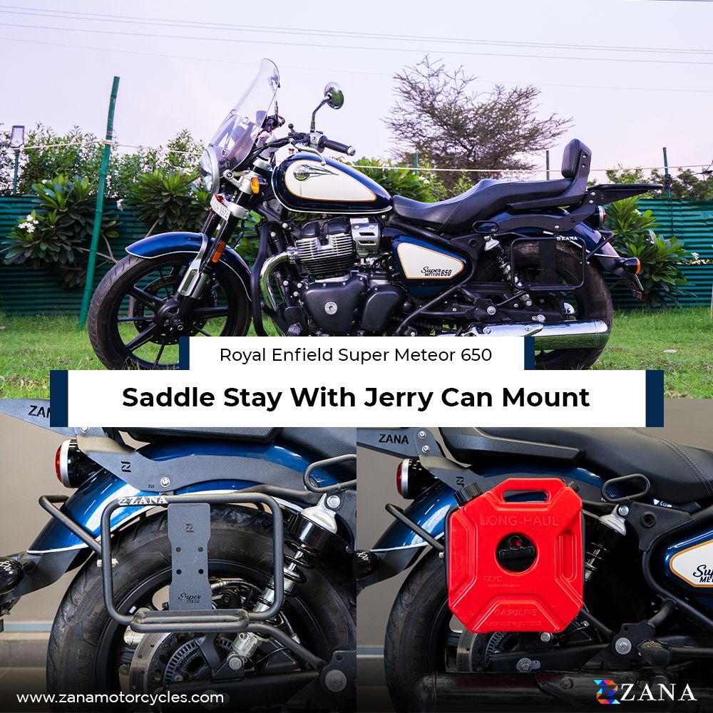 ZANA Saddle Stay With Jerry Can Mount For Super meteor 650 (ZI-8331)