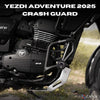 ZANA Crash Guard with Slider for Yezdi Adventure 2025 (Black) Compatible with OEM Tank Guard (ZI-8667)