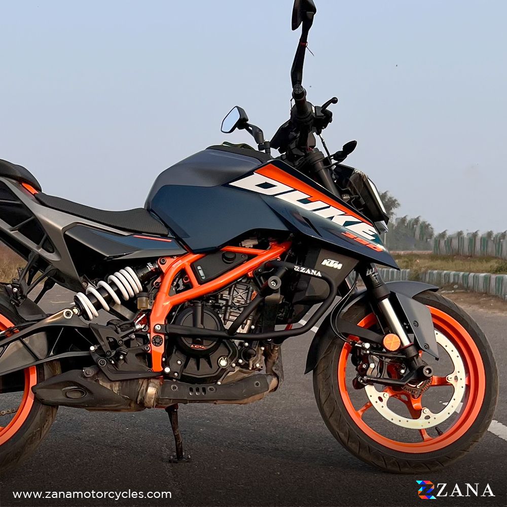 ZANA Crash Guard With Slider Black for KTM DUKE 390 250 200 390 GEN 3