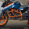 ZANA Crash Guard With Slider Orange for KTM DUKE 390 250 200 390 GEN 3 (ZI-8416)