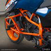 ZANA Crash Guard With Slider Orange for KTM DUKE 390 250 200 390 GEN 3 (ZI-8416)