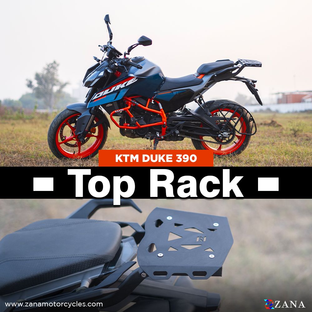 ZANA Top Rack with MS Plate for KTM DUKE 390 250 200 390 GEN 3 (ZI-8409)