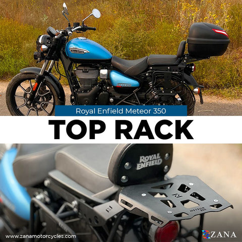 ZANA Top Rack with Plate Type 2 For Royal Enfield Meteor 350 (ZI-8400)
