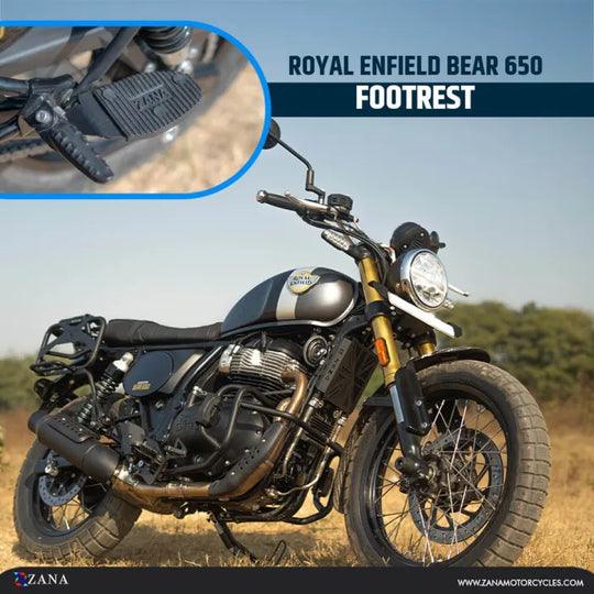 ZANA Rear Footrest Pair for Royal Enfield Bear 650 (ZI-8546)