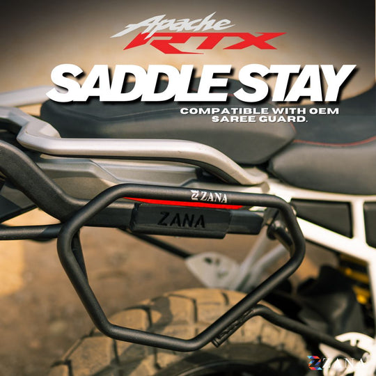 ZANA Drake Saddle Stay for TVS Apache RTX 300 (Black) (ZI-8715)