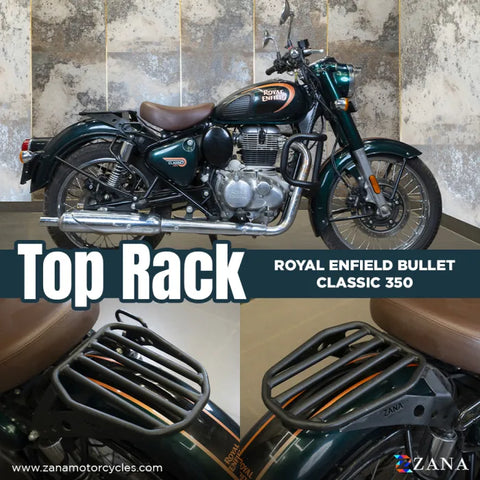 ZANA Top Rack Mild Steel for Classic 350 Reborn (ZI-8419) - Moto Central