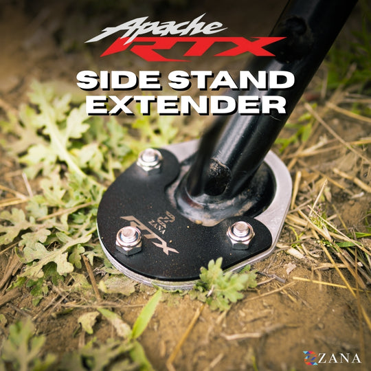 ZANA Side Stand Extender for TVS Apache RTX 300 (MS Black) (ZI-8721)
