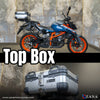 Zana Top Box 22 Litres Aluminium R Flat Silver (ZI-TB-019)