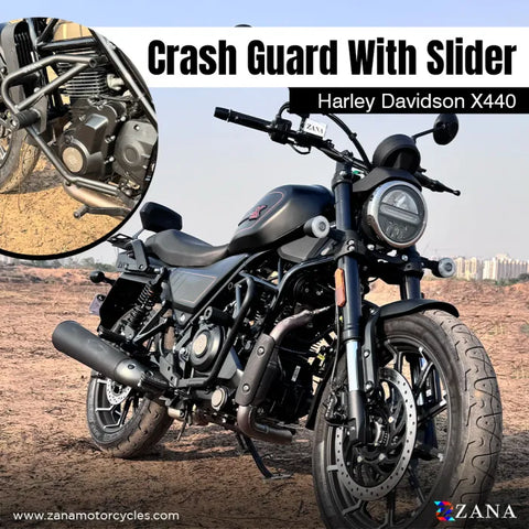 ZANA Crash Guard with Slider for Harley Davidson X440 (ZI-8480)