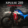 ZANA Crash Guard with Slider for Hero XPulse 210 (Glossy Red) (ZI-8594) - Moto Central