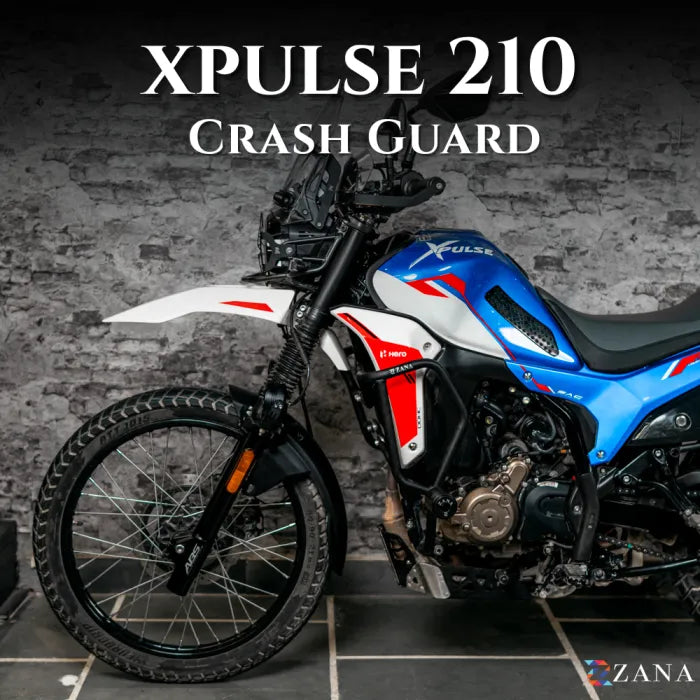ZANA Crash Guard with Slider for Hero XPulse 210 Matt Black (ZI-8593)