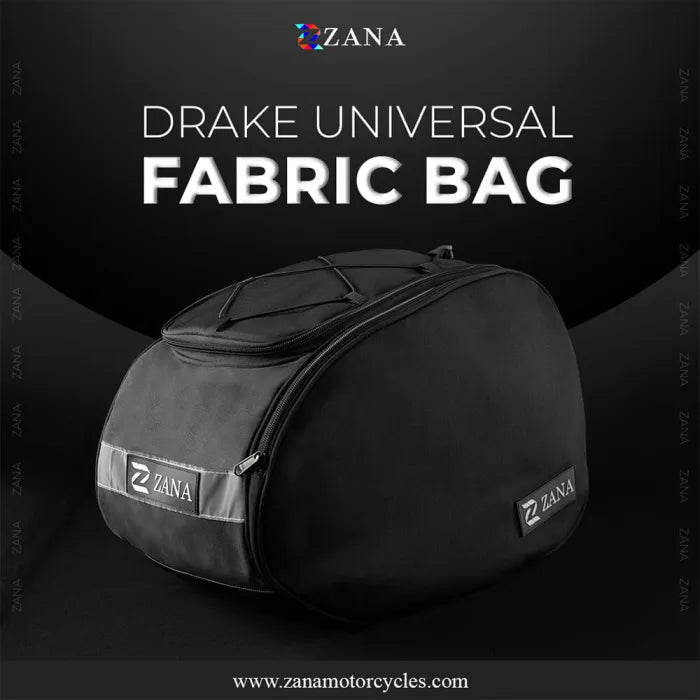 ZANA Drake Universal Fabric Saddle Bag 64L Pair (ZI-BG-007)