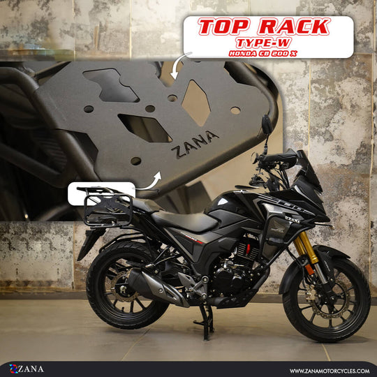 ZANA Top Rack with Plate for Honda CB200X (ZI-8505)
