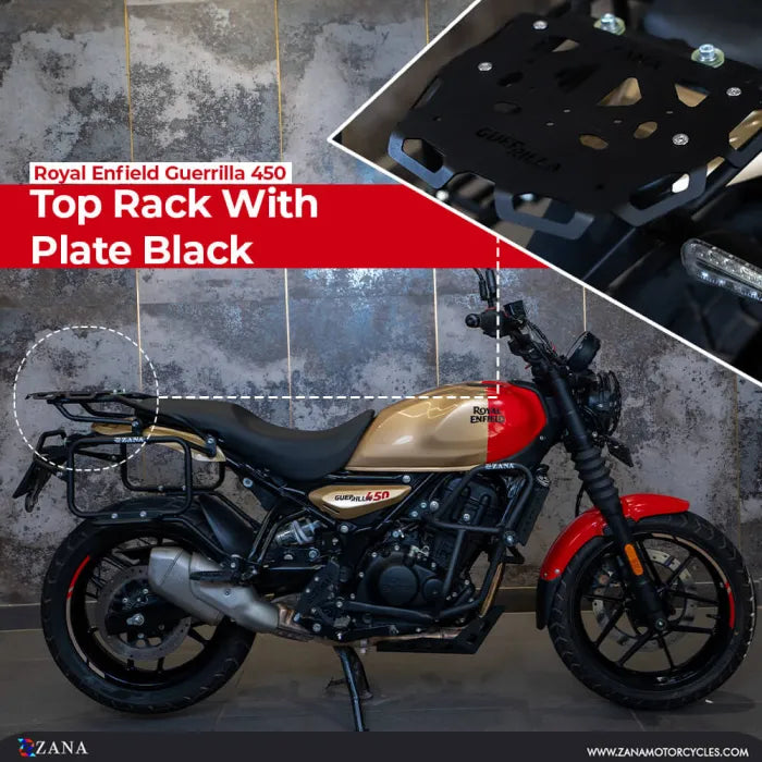 ZANA Top Rack with Plate for Royal Enfield Guerrilla 450 (ZI-8521)