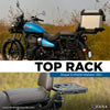 ZANA Top Rack with Plate Type 1 For Royal Enfield Meteor 350 (ZI-8399)