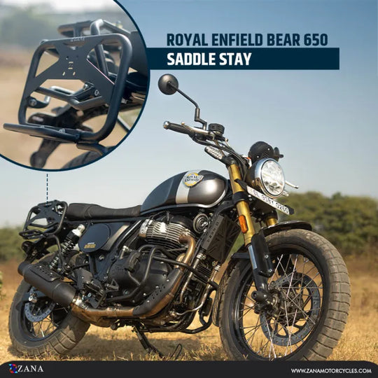 ZANA Saddle Stay with Jerry Can Mount for Royal Enfield Bear 650 (ZI-8543)