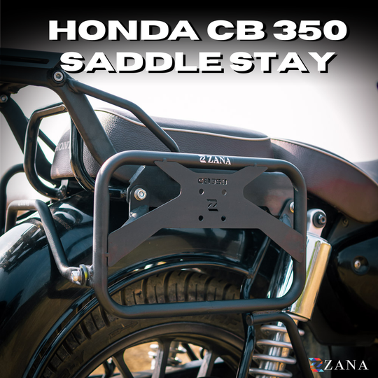 ZANA Roadster Saddle Stay with Jerry Can Mount for Honda CB 350 2025 (Black) (ZI-8682)