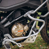 ZANA Upper and Lower Crash Guard With Slider Combo (Silver) For TVS Apache RTX 300 Beak Version (ZI-8712 ZI-8713)