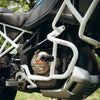 ZANA Upper and Lower Crash Guard with Slider Combo for TVS Apache RTX 300 Beak Version (White) (ZI-8747+ZI-8746)