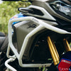ZANA Upper and Lower Crash Guard with Slider Combo for TVS Apache RTX 300 Beak Version (White) (ZI-8747+ZI-8746)