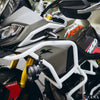 ZANA Upper and Lower Crash Guard with Slider Combo for TVS Apache RTX 300 Beak Version (White) (ZI-8747+ZI-8746)