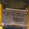 ZANA Radiator Guard Honeycomb (Silver) with Logo Black for TVS Apache RTX 300 (ZI-8722)