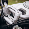 ZANA Vertical Handlebar Riser for TVS Apache RTX 300 (Silver) (ZI-8740)
