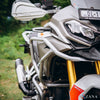 ZANA Upper and Lower Crash Guard With Slider Combo (Silver) For TVS Apache RTX 300 Beak Version (ZI-8712 ZI-8713)